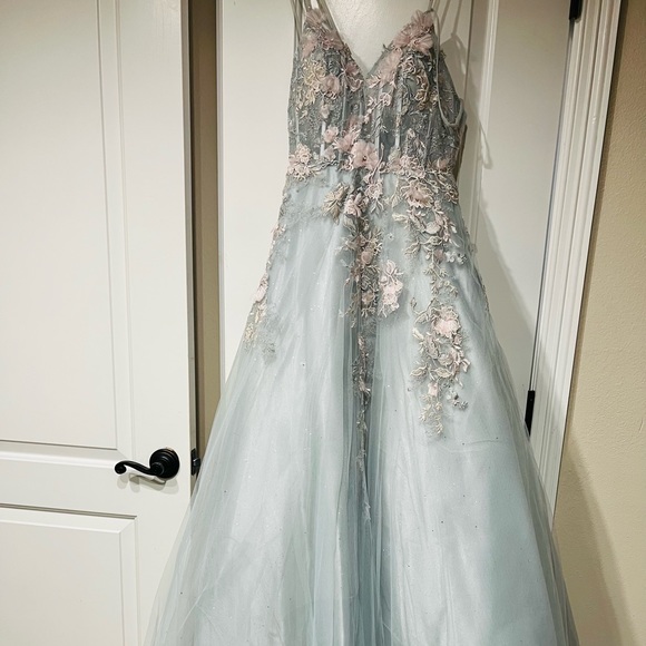 Adriana & Leo Couture dress Sage